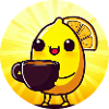Caffeine sunset with lemon and coffee