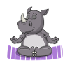 Yoga Rhinoceros