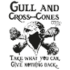 Gull and Cross Cones - Beware the seagulls!
