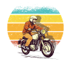 Retro Simsonfahrer knallert knallert fan