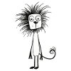 Confused lion