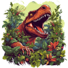 T-Rex Jungle Design