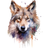 Watercolour Wolf