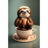 Sjovt dovendyr med kaffekrus | Kaffe plakat