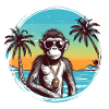 Cool Monkey*Summer Beach Design