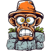 Adventurous monkey charm