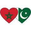 Morocco Pakistan Flag Heart
