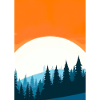 Orange Sonnenuntergang