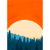 Orange Sonnenuntergang