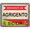 Sicily t-shirt Agrigento welcome sign