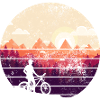 Sunset Ridge Bike Silhouette