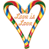 Love Is Love,Heart,Candy Cane,Candy