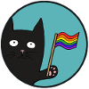 Schwartze Pride Katze