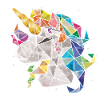 Einhorn Rainbow Chibi Kind