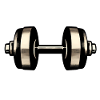 Dumbbell in simplified style