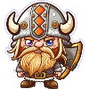 Knut, the Invincible: Cartoon Viking Knut