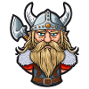Sigurd, der Drachentöter: Cartoon-Wikinger Sigurd