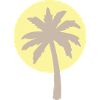 Palme mit Sonne