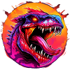 Dino T-Rex Design Comic