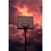Neon Basketball Moon Night