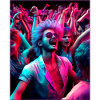 Dancing man with glasses
