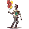 Zombie avec des ballons