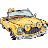 Cabriolet jaune