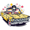 Eric en cabriolet