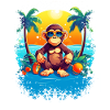 Tropical Monkey Paradise: Sjov og moderigtig Beac
