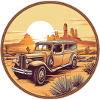 Oldtimer dans le désert