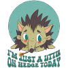 Sad little hedgehog