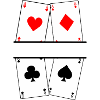 Four aces text banner