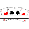 Four aces text banner