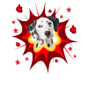 Comic Dog Design - Pow - Dalmatian