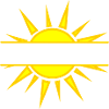 Bannière de texte Sunshine