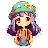 Mignonne fille d’anime