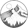 Mountain round logo