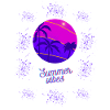 Summer Vibes Neon Design
