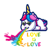love is love,LGBT,Regenbogen,Herz, einhorn