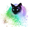siam katze,bunt,graffit,imalerei kunst,katze,retro