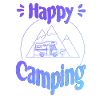 Happy Camping - cheerful cool graphic design