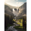 Wasserfall in der Natur