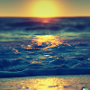 retro see sunset