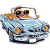 Marc in a convertible