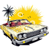 American convertible car