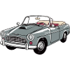Grey convertible