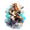Viking Guitar Rocker Musicien Guitariste