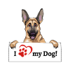 J’aime mon chien - Berger allemand
