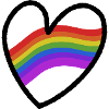 LGBTQ+ Heart Regenbogenfahne