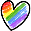 Regenbogenfahne LGBTQ Herz